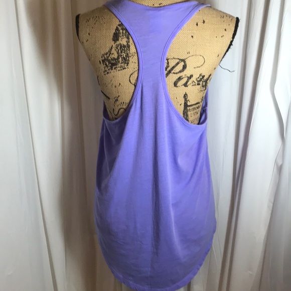 Victoria’s Secret Pink Purple Flowy Hi-Lo Tank Top - Picture 3 of 7